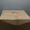 IRIS USA Cat Litter Box Large with Front Door Flap, Covered Enclosed Litter Box Enclosure with Scoop, Handle & Buckles for Portability & Privacy, Hidden Litter Pan, Gray