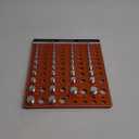42 Nut and Bolt Thread Checker Standard and Metric,Bolt Size and Thread Gauge with 19 Standard & 15 Metric Bolt & 8 Drill Bit Gauge,Bolt and Nut Identifier Gauge (Orange)