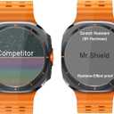 Mr.Shield Screen Protector compatible with Samsung Galaxy Watch Ultra [47mm] LTE [Tempered Glass] [3-Pack] [Japan Glass with 9H Hardness]