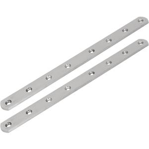 3 x uxcell 295mmx25mmx4mm Stainless Steel Straight Flat Fixing Mending Plates Brackets 2pcs