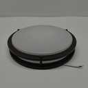 13 inch Flush Mount LED Ceiling Light Fixture, 2700K/3000K/3500K/4000K/5000K Adjustable Ceiling Lights, Oil Rubbed Bronze Saturn Dimmable Lighting for Hallway Bathroom Kitchen or Stairwell, ETL Listed