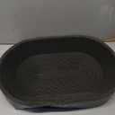 Cardboard Cat Scratcher for Indoor Cats, Black Oval Shape Cat Scratch Pad
