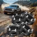 YHTAUTO 5x5.5 to 6x5.5 Wheel Adapters 2 Inch Compatible with Ram 1500 2011-2018, Dodge Dakota 2004-2011, Ford, Jeep, Tire Adapters w/ M14x1.5 & 12.9 Grade Studs, 108mm Center Bore 4PCS