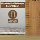 Washable Entryway Rug 2x3 | Non Slip Rugs Runners for Hallways, Entryways, Kitchens, Bathrooms, Bedrooms | Ultra-Soft Flannel Carpet Kitchen Rugs with Rubber Backing (Light Grey, 2x3)