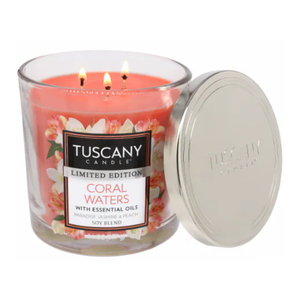Tuscany Limited Edition Scented Jar Candle - Coral Waters