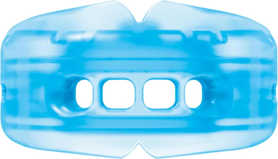 Double Braces Strapless Mouth Guard, Blue, Adult