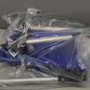 Heavy Duty Snow Shovel with D-Grip Handle Aluminum Strip Ergonomic Design for Driveway Car Garage and Home Garden Outdoor Use (Blue)