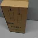 OKELI Pendant Lights Kitchen Island, Modern Unique Adjustable Focus Pendant Lighting for Kitchen Island Dining Room, Bedroom,Bar, Black LED Mini Spot Pendant Lights with 20W,4000K, ETL5026458(1Pack)