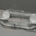 LEVERLOC 2 Pack Shower Grab Bars for Bathtubs and Showers, Easy to Install Suction Shower Handles for Bathroom Removable Handrails for Seniors Elderly Heavy Duty Safety Grip Waterproof Drill Free Gray