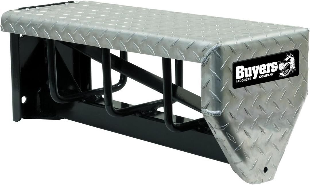 Buyers Products 5910024 Aluminum Diamond Tread Chain Carrier, 24" Universal Heavy-Duty Tire Chain Hanger, Keep Chains Secure on Truck & Trailer