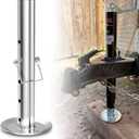 Trailer Jack Drop Leg, Adjustable Camper Jack Foot Pad, Trailer Jack Extension for 2" ID Jack Tube, 2,000 lbs W/Pin
