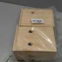 2Pcs Wooden Bird Nest Parrot Breeding Box Bird Incubation House for Indoor Use Rustic Design for Comfortable Resting Nesting for Finches