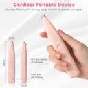 Dog Paw Trimmers, Cat Paw Clippers Low Noise Cordless Electric Mini Pet Clippers for Small & Medium Pets (Pink)