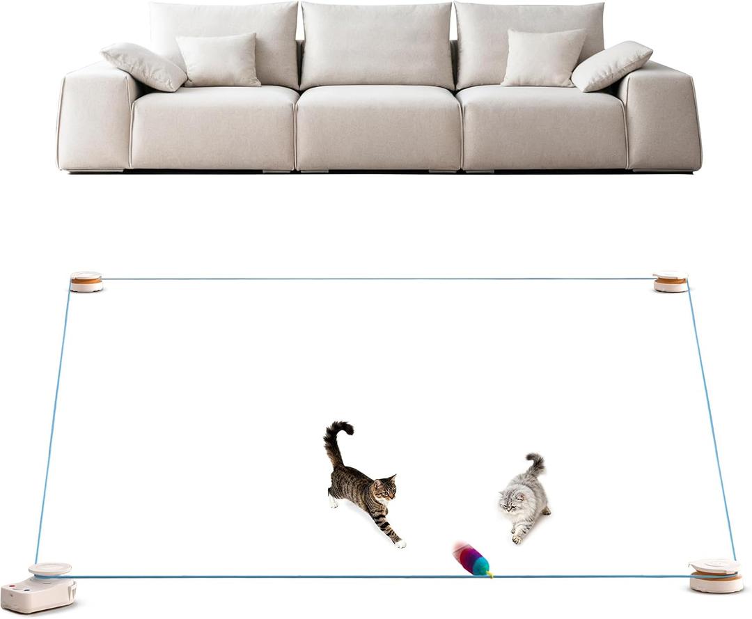 Interactive Cat Toy for Indoor Cat,Automatic Treadmill for Exercise
Automatic Moving Cat Chase Toy with Auto/Manual Control for Indoor Exercise, Mental Stimulation, for Cats and Kittens.(H1K3)