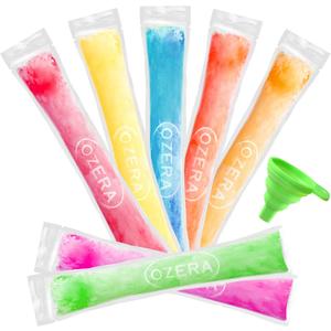 300 Pack Popsicle Bags, Ice Pop Bags for Kids Adults, Freeze Pop Bags with Funnel Disposable Popsicle Molds Bags for DIY Yogurt Tubes, Fruit Smoothies and Ice Summer Party Favors