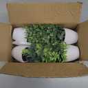 FAVOWREATH 4 Pack Fake Plants Ceramic Mini Artificial Greenery Potted Plants for Home Decor Office Decor Room Decor Farmhouse Decor Indoor Table Bathroom Decor