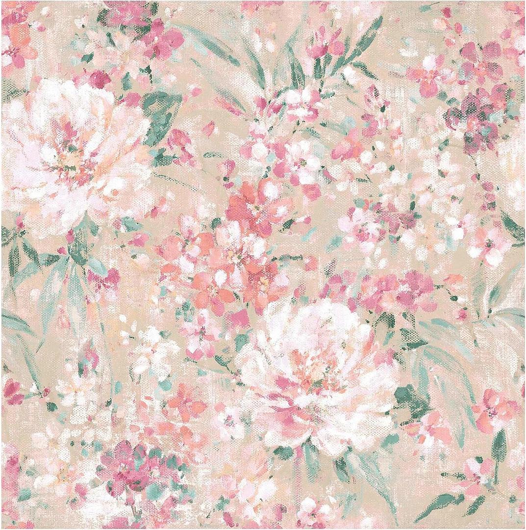 Laura Ashley Mayville Plaster Pink Wallpaper