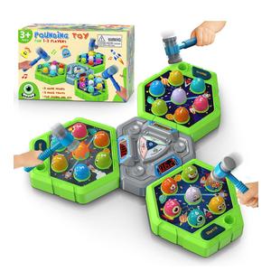 Whack Game Mole for Toddlers, Toys for 3-12 Year Old Boys Girls, Interactive Educational Multiplayer Toys with 3 Modes & 3 Hammers, Sound & Light, Birthday Xmas Gifts for 3 4 5 6 7+ Year Old Boys Girl