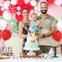 Red Pink White Balloon Garland Arch Kit - Red, Light Pink, White Balloons Pink Strawberry Party Decorations for Sweet 1st Strawberry First Birthday Baby Shower Wedding Party Decors