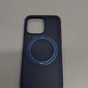 TORRAS Magnetic Ostand for iPhone 15 Pro Max Case, Military Grade Drop Tested, Compatible with MagSafe, Built in Kickstand, Translucent Slim Back Soft Edge 6.7 inch 2023, Frost Black