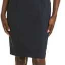 Eliza J Womens 3/4 Sleeve Sheath Dress (6 Petite, Navy)