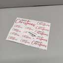 Merry Christmas Stickers for Cards Making, Merry Christmas Word Vinyl Decals for Crafts Label Bag Gifts Presents Scrapbooks (Merry140) (Red)