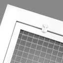 HVAC Premium 30" x 30" Cube Core Eggcrate Return Air Filter Grille for 1" Filter - Aluminum - White [Outer Dimensions: 32.5" x 32.5]