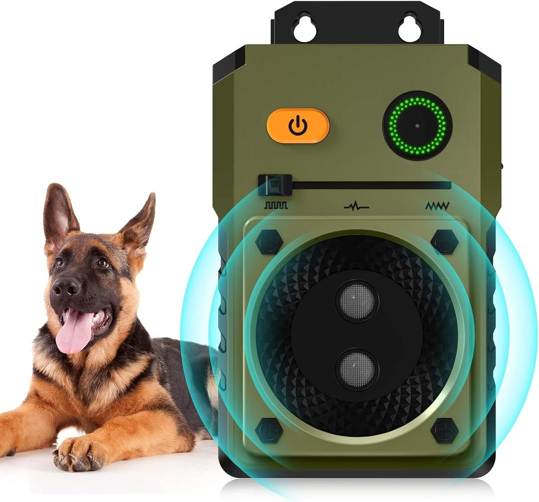 Anti Barking Device, 50FT Ultrasonic Dog Barking Control Devices with 3 Modes , Rechargeable Dog Bark Deterrent Devices Bark Box for Outdoor/Indoor Use, Dog Barking Silencer Safe for Dogs & People A3