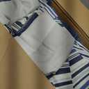 Madison Park Essentials Jaxon Bed in a Bag Comforter Set with Sheet, Printed Stripe Design, Modern All Season Bedding and Matching Sham, California King Blue/Grey 7 Piece