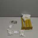 OVOV 6 Pack Gold Shelf Brackets 12 Inch Floating Shelf Bracket with Lip Industrial Shelving Brackets for Kitchen Bathroom Storage Wall Mounted Shelf Support with Screws