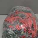 Moucuny 12 Pcs Christmas Small Cabinet Wreaths for Kitchen with Ribbon 8 Inches Mini Christmas Farmhouse Artificial Pine Cone Hanging Wreath for Front Door Window (Red)