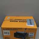 Cordless Snow Shovel Compatible with DeWalt 20V Max Battery, 11" Electric Snow Blower w/ 20FT Max Throw & Adjustable Handle, Snow Thrower for Driveway, Deck, Patio, Steps(Tool Only) (Black (Battery and charger not included))