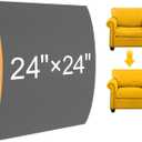 MYLIFESION Couch Cushion Support for Sagging Seat, 24x24x2 inches High-Density Foam Sofa Cushions Support, Under Cushion Sag Repair, Grey Set of 1