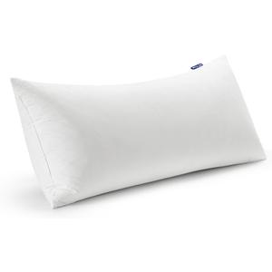 MIULEE Feather Pillow Insert 16x26, Decorative Down Feather Decorative Fluffy Throw Pillow Cotton Fabric for Living Room Sofa Bed