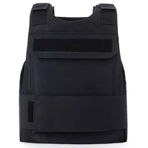 XIELIXIA Protective Vest Outdoor, Adjustable Lightweight Tactical vest,Security Fbi Airsoft Vest