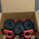 Adjustable Dumbbells, 20/30/45/70/90lbs Free Weight Set with Connector,5 in1 Dumbbells Set Used as Barbell,Kettlebells,Push up Stand,Fitness Exercises for Home Gym Suitable Men/Women