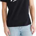 AEROPOSTALE Men's Graphic, Dark Black, Small