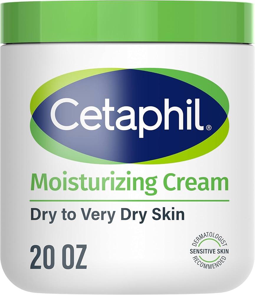 Cetaphil Face & Body Moisturizer, Hydrating Moisturizing Cream for Dry to Very Dry, Sensitive Skin, NEW 20 oz, Fragrance Free, NonComedogenic, NonGreasy