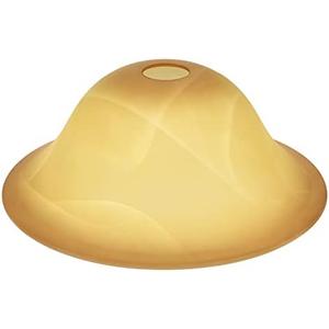 Retisee Amber Glass Lampshade Glass Lamp Shade Replacement Light Bulb Cover Chandelier Vanity Fitting Opening 1.65 Inch for Base E26 Socket