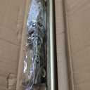 Antique Bronze Curtain Rods, 48-86" Adjustable, 1-Inch, Aluminum, Ceiling/Wall Mounted
