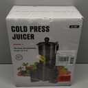 Juicer Machines with 5.8" Large Feed Chute, Cold Press Juicer for Whole Vegetables and Fruits 400W, Slow Masticating juicer Easy to Clean Juice Extractor Machine High Juice Yield (Titanium Gray)