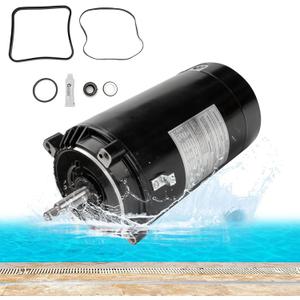 UST1152 Swimming Pool Pump Motor Kit 1.5HP, 115/230V Round Flange Pool Pump Motor Replacement for Hayward/Super Pump/Super II/Northstar and Jacuzzi Magnum Pumps