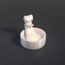 Cat Warming Paws Candleholder with 2 Candles,Kitten Tea Light Holder, Daughter Gifts, Gift for Girls,Lovely Gifts for cat Lovers