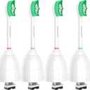 Aoremon Replacement Toothbrush Heads for Philips Sonicare E-Series Essence HX7022/66 and other Screw-on Electric Toothbrush Model, 6 Pack (Green)