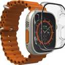 ZAGG InvisibleShield Glass Elite 360 for Apple Watch Ultra 3/2/ 1, Watch Size: 49mm Face, Integrated Bumper and Screen Protector for 360-Degree Protection Advanced Clarity