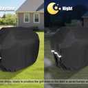 QuliMetal 63 Inch Grill Cover for Weber Genesis 300 Series and New 2022 Genesis 300 Grill, Heavy Duty Waterproof Fade Resistant Outdoor BBQ Grill Cover with Elastic Drawstrings, Compared to Weber 7757