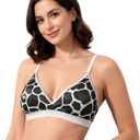 Womens Non Padded Wirefree Bra, Comfortable Everyday Bra with Adjustable Straps and Soft Support for Daily Wear (40)