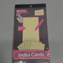 KAISA Index Cards 3x5 Flash Cards, Perforated Smart Card, 150pcs Ruled Colored Notecards and 30pcs Canary Graph Cards Thick Index Card Notebook with Punching Hole for Studying School Suplplies