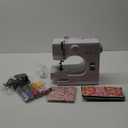 Sewing Machine for Beginners, Electric Mini Portable, 14 Built-in Stitches with Reverse Sewing, 2 Speeds Double Thread with Foot Pedal, Storage Bag, Cotton Fabric and Threads- Extension Table