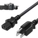 Heavy-Duty Power Station Charging Cable, Fast Charging Cable for Jackery Explorer 2000/1500/1000 Pro,Ecoflow Delta/River Series,Bluetti EB3A;Anker 757/767,125Volt 15Amps Universal AC Power Cord(6FT)